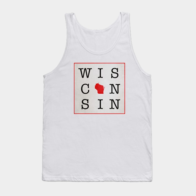 Wisconsin • Midwest • Center of the World Tank Top by The MKE Rhine Maiden